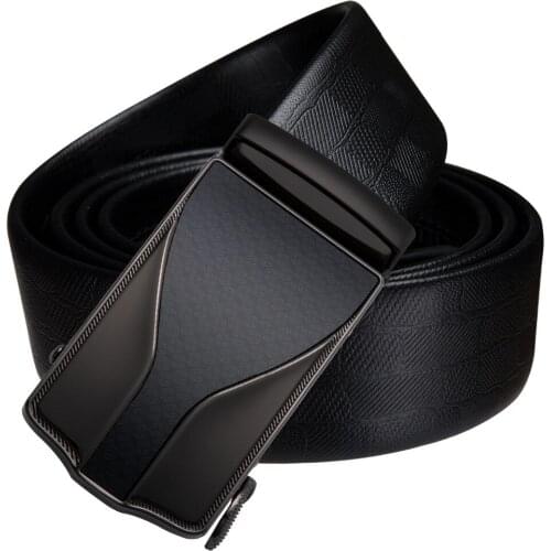 Barry.Wang Top Quality Leather Belt Men Male Genuine Leather Buckles For Men Automatic Buckle Fashion Designer Luxury DK-2012