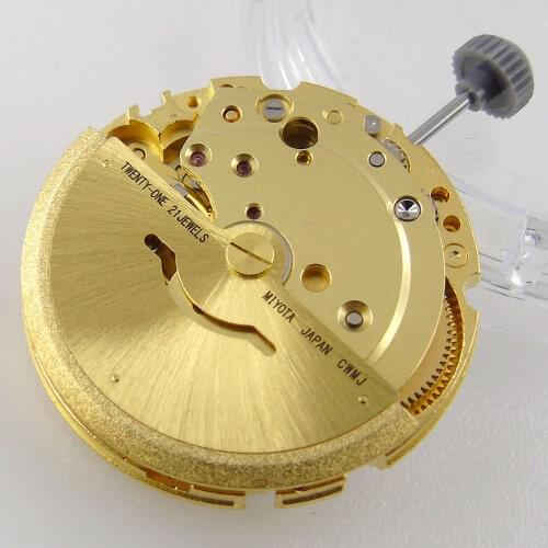 Japan Genuine Miyota 8215 Automatic Movement Yellow Gold Color Date Display High Accuracy NO Hacking Second