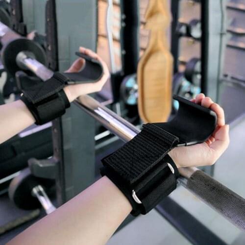 1 Pair Fitness Wrist Hook Super Stable Hook Designed Training Equipment Pull-ups Power Lifting Grips Padded Workout Hook Fitness