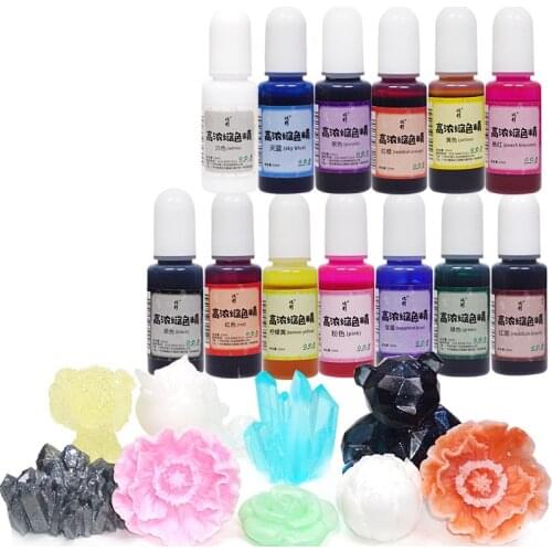 10g Epoxy UV Resin Mix Color Dye Colorant Resin Pigment Quick Drying DIY Crafts Handmade Jewelry Making Tools 13 Colors