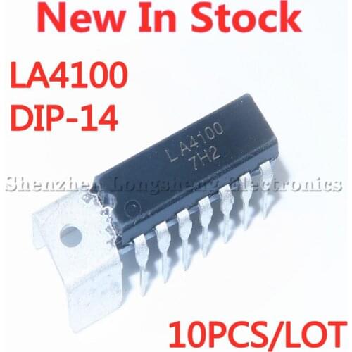 10PCS/LOT NEW LA4100 DIP-14 Home Appliance Chip Audio Circuit