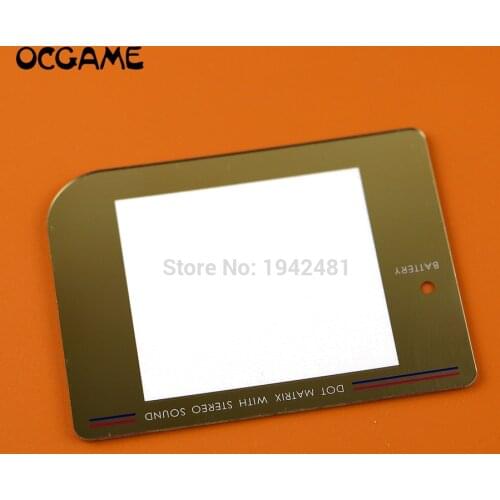 10pcs high quality Golden Color Plastic Screen Lens For GB Console
