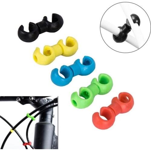 20pcs Bicycle MTB Brake Gear Cable S Style Clips Buckle Hose Guide Bike Cross Line Clip Ring Clasp Cycling Accessories