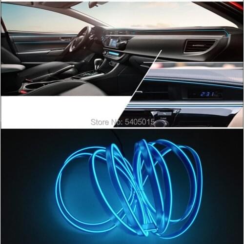 3meters 2.3mm Skirt EL Wire by DC12V Trendy House Car Holiday DIY Decorative LED Strip Rope Tube Flexible Neon Light 10 Color