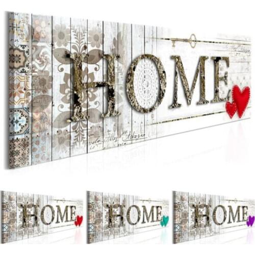 Full Square drill Diy diamond painting Letter Home with Retro Floral Diamond Embroidery cross stitch wedding decorationZP-2588