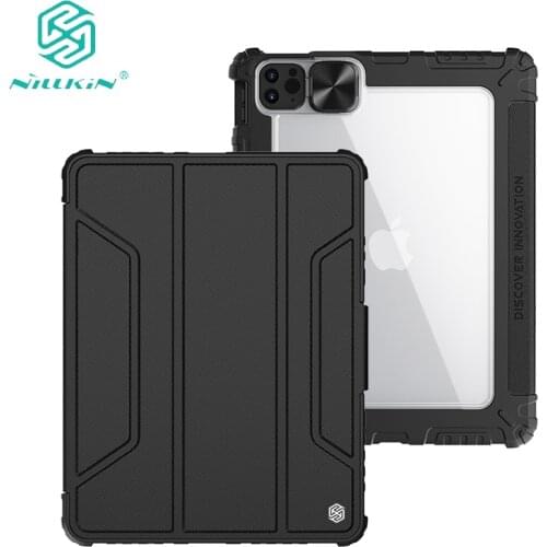 For Apple iPad Air 4 10.9 inch Nillkin Luxury Shockproof PU Leather Smart Sleep Tablet Flip Case For iPad Pro 11 12.9 2020 2021