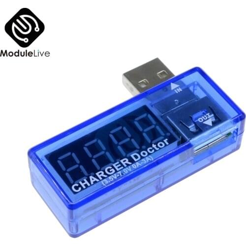 NEW Digital Display Hot Mini USB Power Current Voltage Meter Tester Portable Mini Current and Voltage Detector Charger Doctor