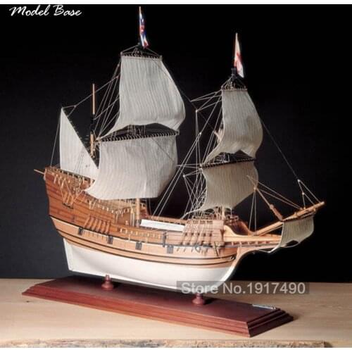 Wooden Ship Models Kits Educational Model-Ship-Assembly Train Hobby 1/60 Scale Model Model Boats Wooden 3d Laser Cut May flower
