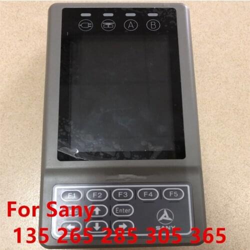 FOR high quality Sany excavator 135 265 285 305 365 display instrument original brand new high quality excavator accessories