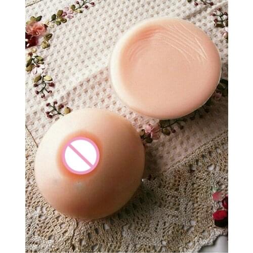 Crossdresser Transgender Silicone Breast Round Self-adhesive Womans Breast Enhancer Chest Prosthesis for Mastectomy Patients