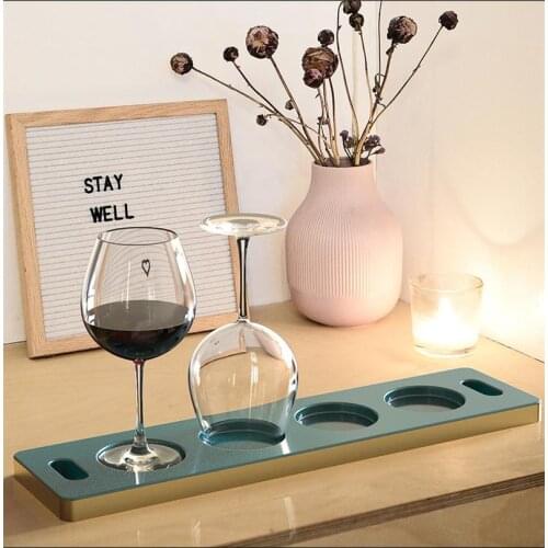 DIY Wine Glass Tray UV Resin Mold, Exquisite Geometric Crystal Silicone Mold, Fashionable And Practical Casting Resin Mold