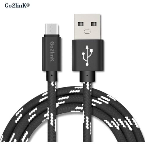 Go2linK 5V 2.1A quick charge cable 2m Type C cable USB 2.0 Chic Nylon line Metal Plug cable for xiaomi mi5 zuk z2 pro huawei p20