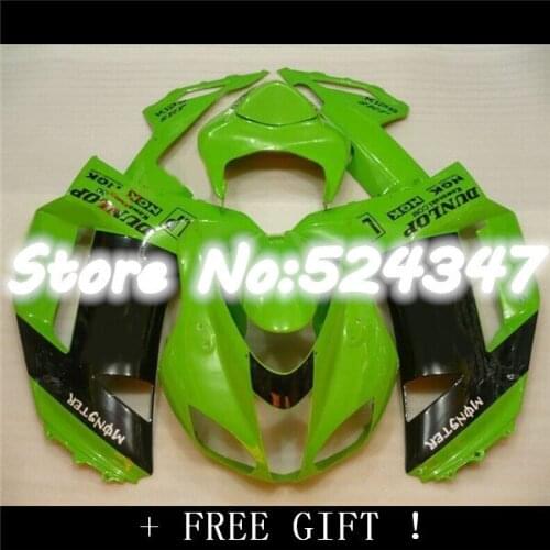 B High quality Body Fairing Kit For Kawasaki Ninja ZX6R ZX-6R ZX636 636 2007 2008 07 08 Plastic Body Fairing Set