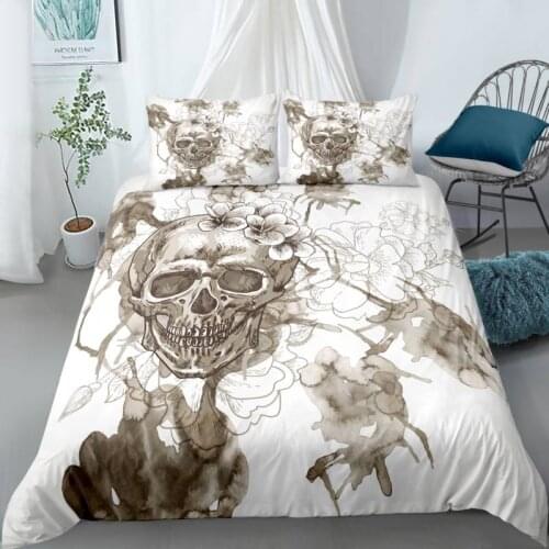 3D Bedding Set 3D Print Design Duvet Cover Sets King Queen Twin Size Dropshipping Boy gife Skull wife love