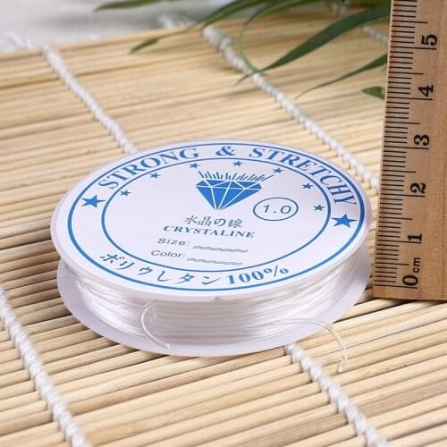 Crystal Elastic Beading Cord String Thread For DIY Necklace Bracelet Jewelry Making 0.4mm 0.5mm 0.6mm 0.7mm 0.8mm 1mm