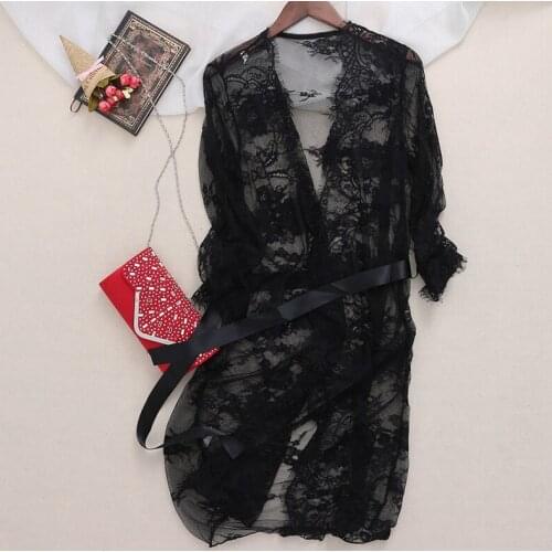 Lace Open Front Maternity Dress See Through Studio Clothes Photography Props Pregnancy Dress Gift New