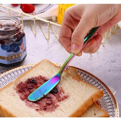 Butter Knife Stainless Steel Kitchen Silver Dessert Cutter Jam Spreader Cheeses Utensil Cutlery Dessert Tools Dinnerware Tools