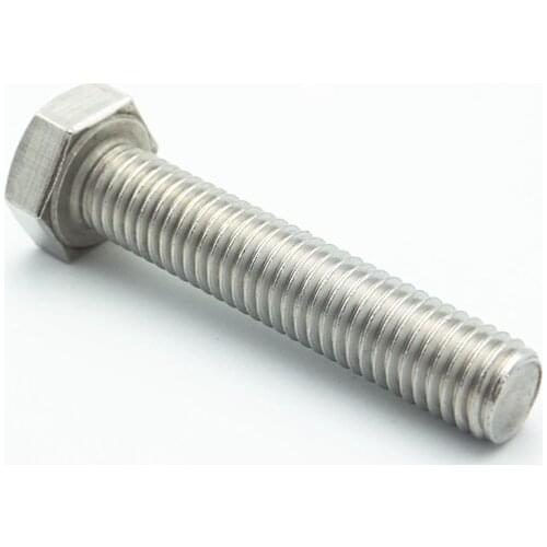M10 304 Stainless Steel Metric Thread Hex Screw Bolt Fastener