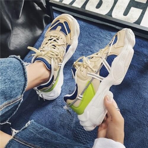 Korean style trendy sports shoes Height Increasing Comfortable Breathable Male Trainers Outdoor Casual Running Shoes