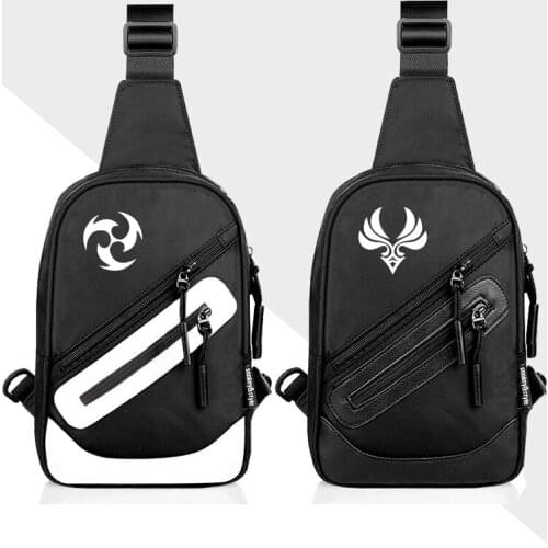 The new game Genshin Impact two-dimensional anime crossbody chest bag cosplay KLEE VENTI Gods eyes casual backpack