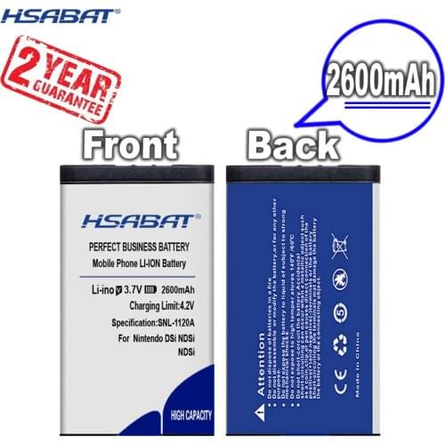 New Arrival [ HSABAT ] 2600mAh Replacement Battery for Nintendo DSi NDSi