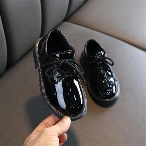 Autumn Boys Microfiber Leather Casual Loafers Baby/Toddler/Little Kid Black White Flats Children School Uniform Dress Shoe