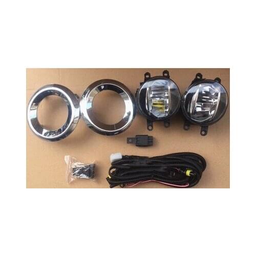 RQXR Front bumper light Front fog lamp +cover frame for Toyota land cruiser prado LC150 4000 3500 2700 2010-2017