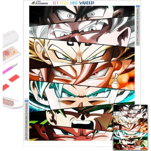 Character Eyes Anime Diamond Painting Cuadros Art Wall Decoration Diamond Embroidery Mural For Modern Home Living Room Decor