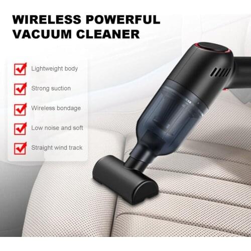 Portable Wireless Car Vacuum Cleaner Handheld USB Rechargeable Strong Suction Dustbuster Car Vacuum Cleaner Car Home Dual-Use