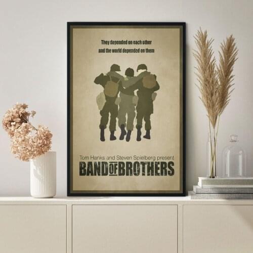 Band of Brothers TV series Poster Classic Hot Sale Movie Canvas Art Print Poster Wall Painting Home Decoration (No Frame)