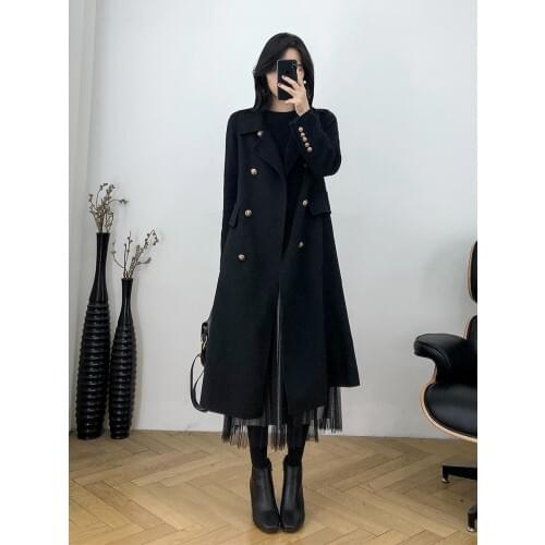 KMETRAM Woolen Coat Female Jacket Winter Jacket Women Clothes 2020 Korean Long Jacket Women Thicken Outwear Manteau Femme MY