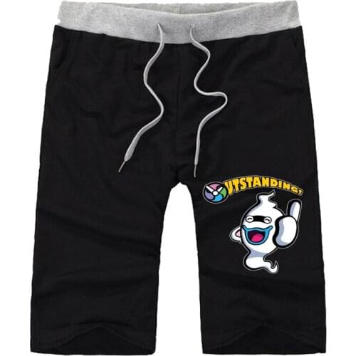 Game anime Yo-Kai Watch shorts Men Summer Male Sweatpants Fitness Workout Shorts teenagers cotton Loose Sport Short Pants