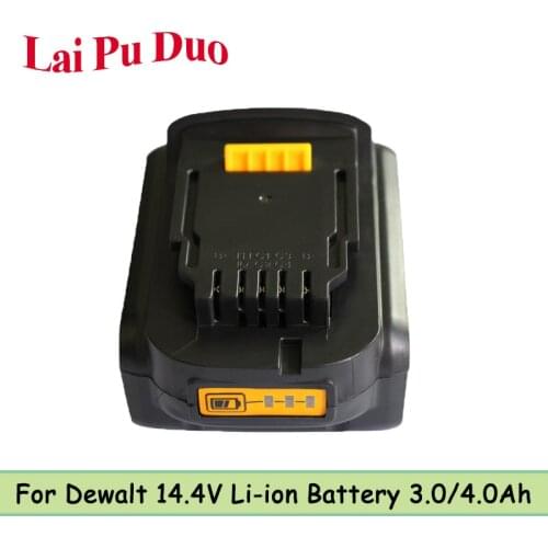 14.4V 3.0Ah 4.0Ah Li-Ion Power Tool Replacement Battery For Dewalt DCB140 DCB141-XJ