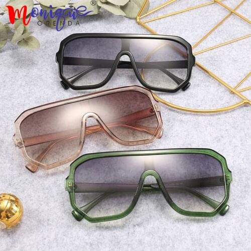 Sunglasses women oversize flat top retro square sun glasses for women vintage 2019 brand designer female luxury oculos UV400