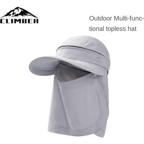 CLIMBER Outdoor Multifunctional Empty Top Hat Camping Hiking Sun Hat Portable Light NH20FS019