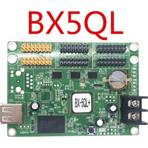 BX-5QL(Ethernet + USB) full color led moving sign controller card supports HUB75 HUB08 port led display modules
