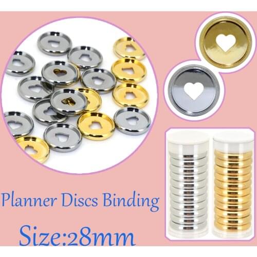 11pcs 28mm Plastic Ring Binder Mushroom Binding Discs Notebook Ring Scrapbook Shining Binder Disc Binding Button Office Supplies