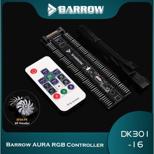 Barrow 16-way Controller, 5V RGB Controller, Full Function LRC2.0 Can Synchronization AURA Motherboard DK301-16