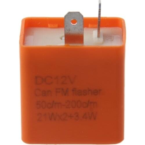 2020 New 12V 2 Pin Motorcycle Blinker Adjustable LED Flasher Relay Turn Signal Indicator Hyper Flashing