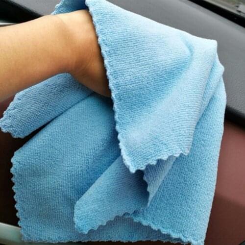 75% Dropshipping!!Microfiber Cleaning Cloth Wiping Good Water Absorption Solid Color 35cm Detailing Drying Towel for Car