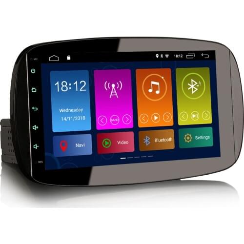 9" Android 10.0 OS Car Multimedia Navigation GPS Radio Player for Mercedes-Benz Smart 2016-2018 with Built-in DSP Amplifier