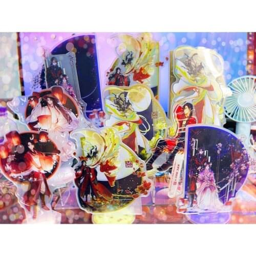 Anime Heavenly God blesses the people Hua Cheng Xie Lian Acrylic Stand Figure Model Plate Display Desk Decor Tian Guan Ci Fu