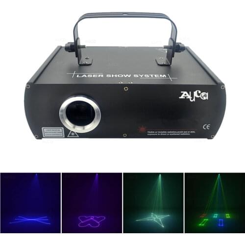 AUCD Beam Animation Scanner 500mW RGB Full Color Projector Laser Lights Professional Disco DMX DJ Party Show Stage Lighting DJ5F