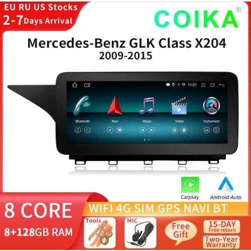 Android 10 System Car Multimedia Stereo For Mercedes GLK X204 2008-2015 BT Carplay WIFI 2+32GB IPS Touch Screen GPS Navi