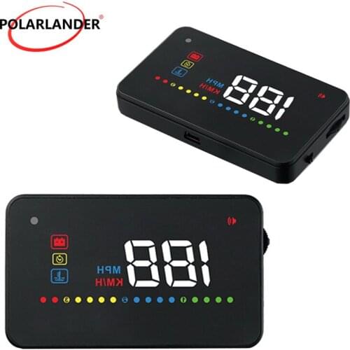Auto Car Display A200 HUD 3.5 inch OBD2 Smart Speedometers km/h MPH Voltage alarm Projector Windshield HUD display Head Up