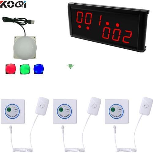 Wireless Panic Button Emergency Call System Transmitter Button 200M strong signal Room Light Receiver Monitor 433MHZ