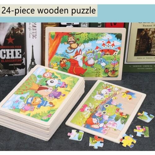 Wood Puzzles Children Parent-child game animal Puzzles Wooden Toys Learning Education Environmental Assemble Toy Educational
