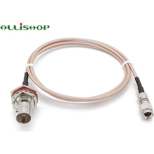 DIN 1.0/2.3 Mini BNC Male to BNC Female Straight Jack for HD SDI Transfer RF Video Signals Coax Cable RG179 Pigtail Cord