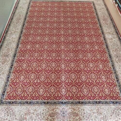 FangCun 6'x9' Traditional Turkish-style hand-made silk carpets for living rooms or showrooms