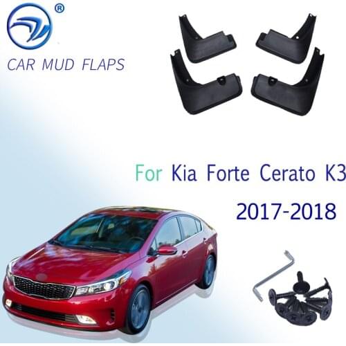 Molded Car Mud Flaps For Kia Forte Cerato K3 2017 2018 Mudflaps Splash Guards Mud Flap Mudguards Car Styling